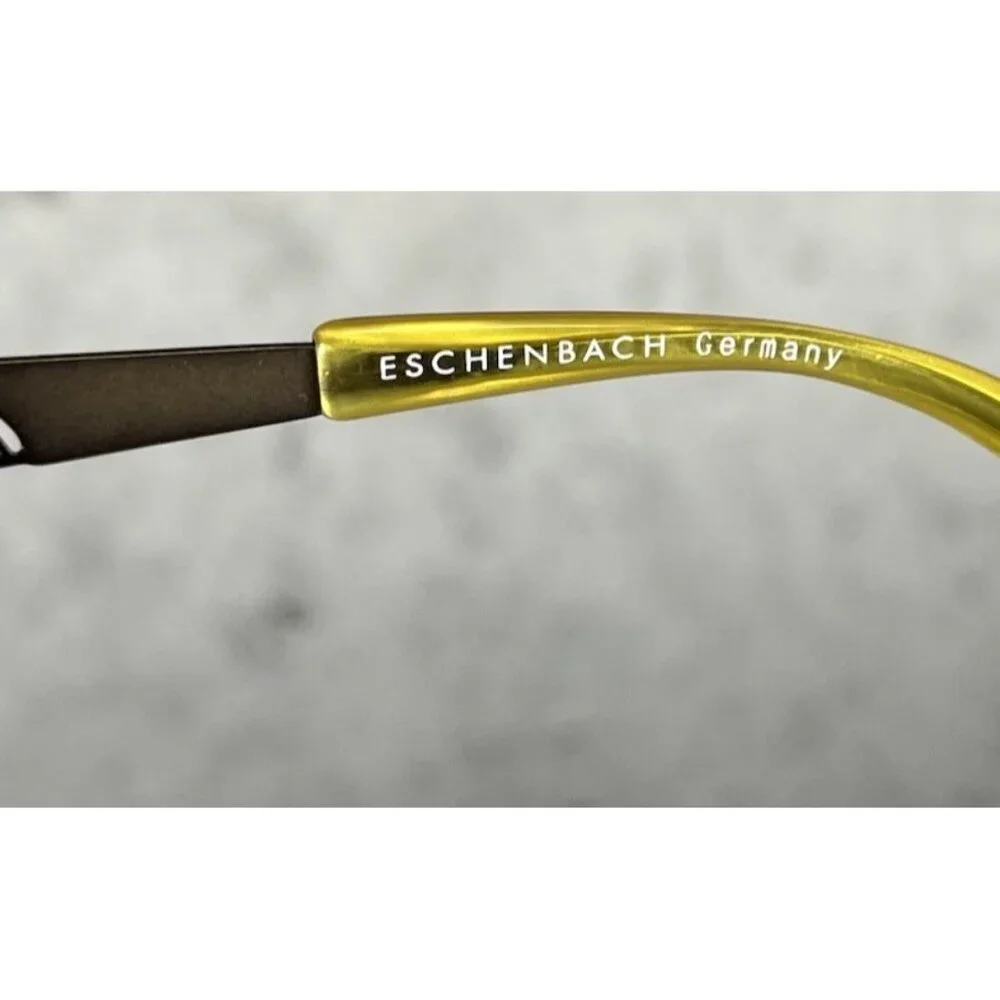 Brendel Eschenbach 902087 60 Gold Brown Half Rim Eyeglasses Frames 51-18-135